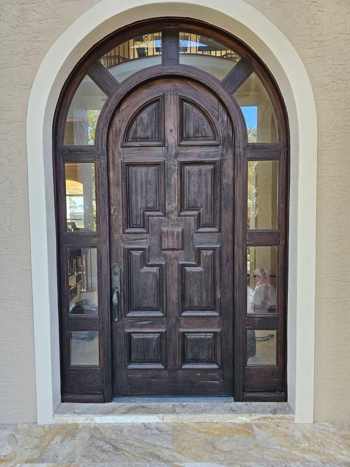 Double Door Entry — after refinishing
